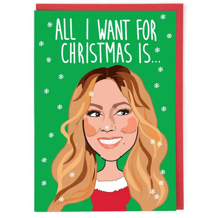 Modern Icons All I Want For Christmas Card