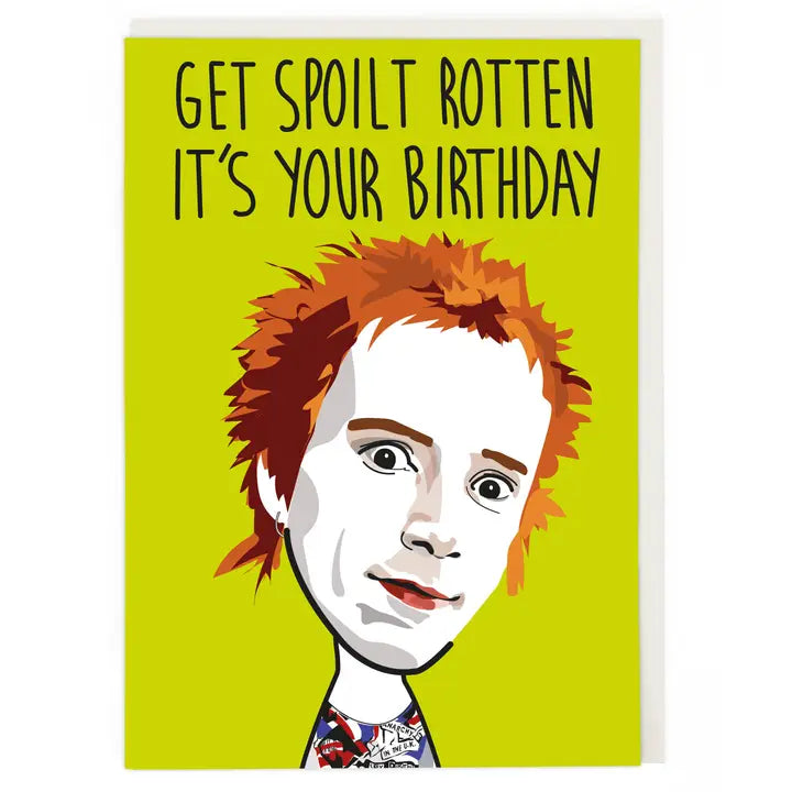 Modern Icons Spoilt Rotten Birthday Card