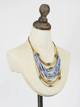 Load image into Gallery viewer, Suzie B Multi Strand Bead Necklace Grey
