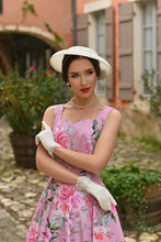 Load image into Gallery viewer, Nellie Pink Floral Swing Dress

