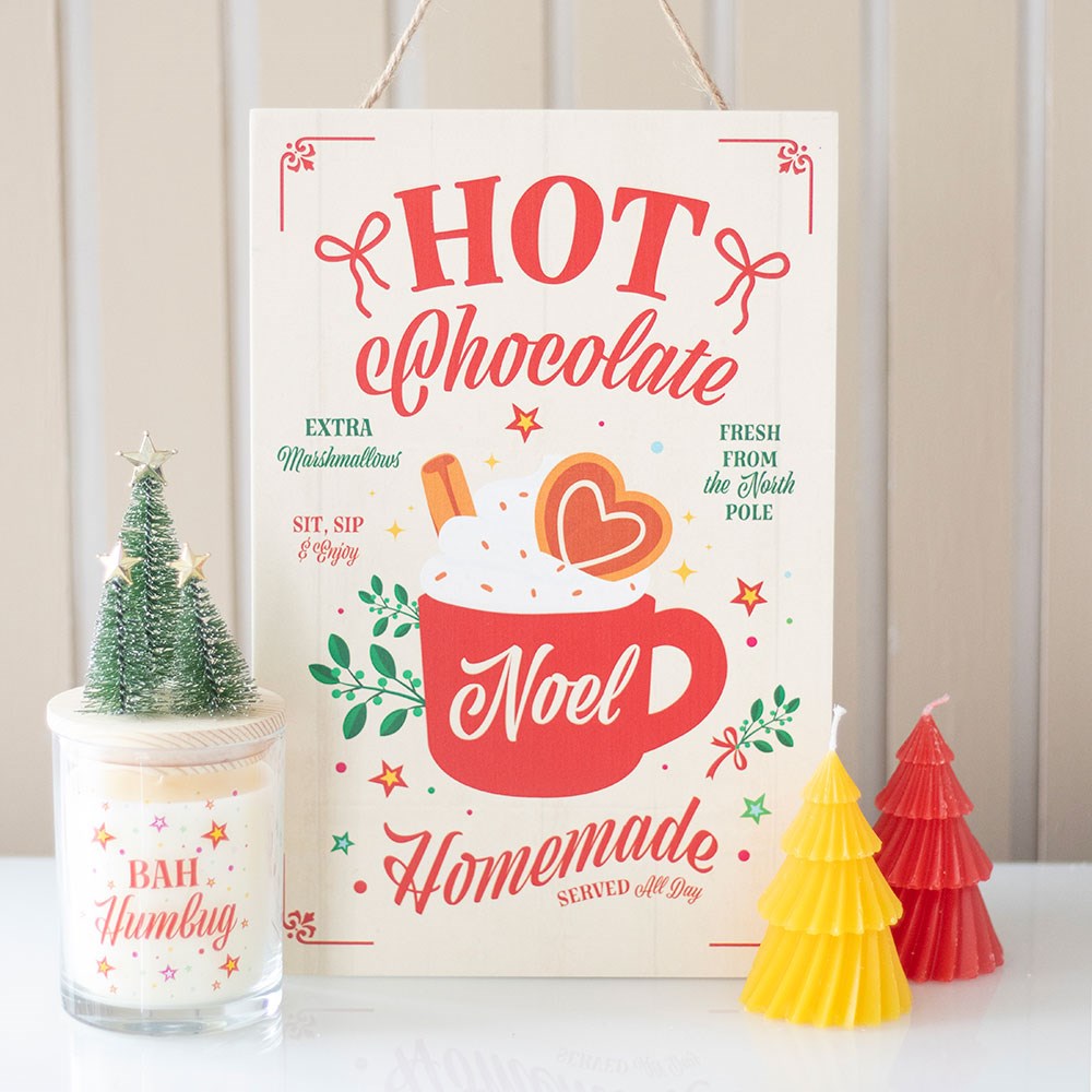 Noel Hot Chocolate Wooden Sign