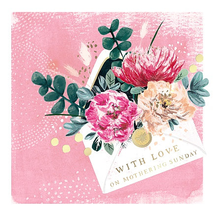 Oh Dotty Mothering Sunday Envelope Floral Card