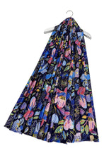 Load image into Gallery viewer, Orchid Floral Scarf Purple
