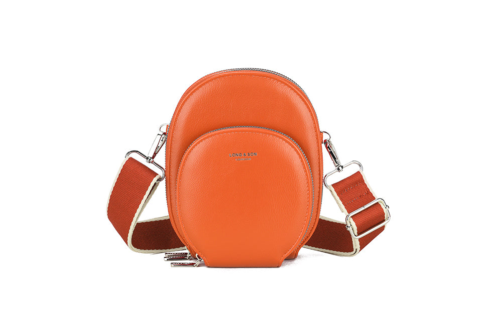 Oval Crossbody Bag Orange