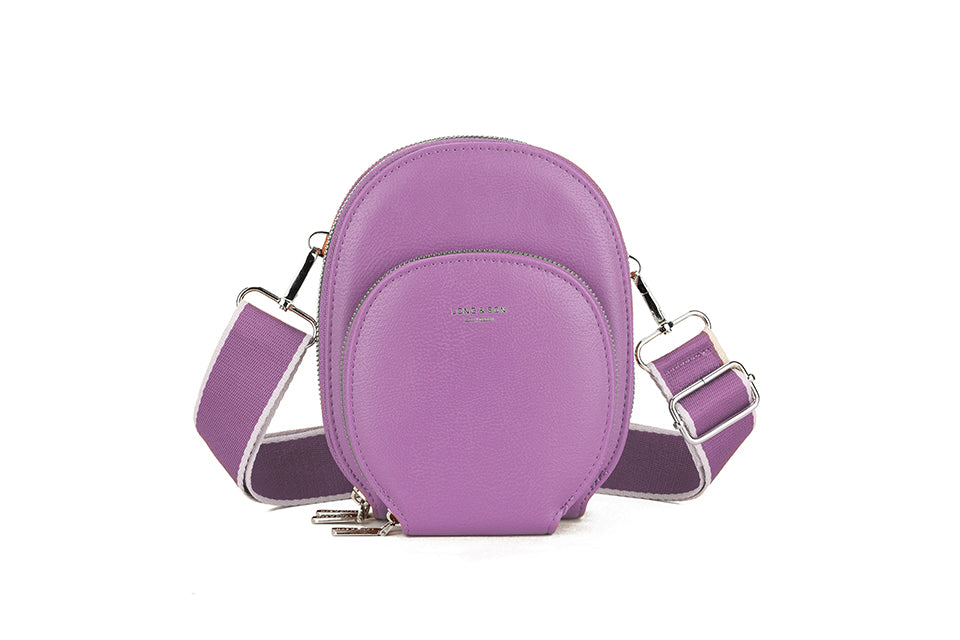 Oval Crossbody Bag Purple