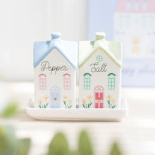 Load image into Gallery viewer, Pastel House Salt &amp; Pepper Shakers
