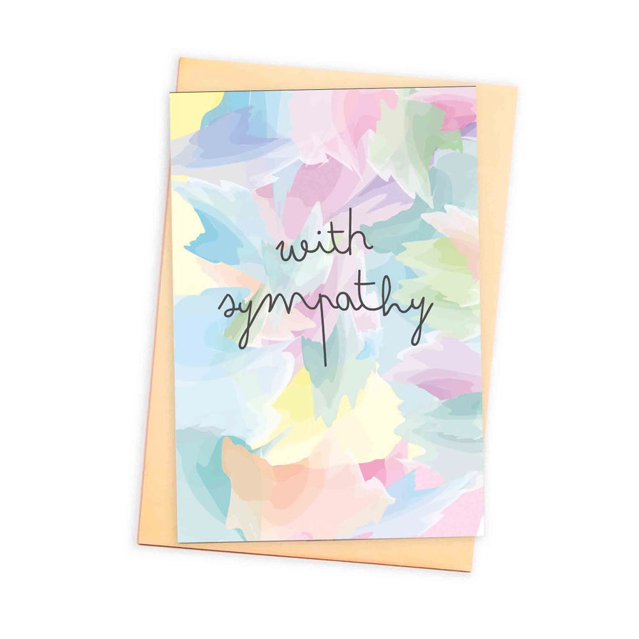 Pastel Watercolour With Sympathy Card