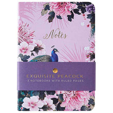 Load image into Gallery viewer, A6 Notebook Triple Pack Peacock
