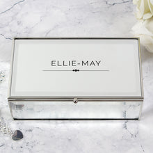 Load image into Gallery viewer, Personalised Classic Mirrored Jewellery Box
