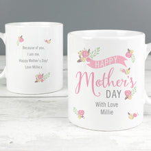 Load image into Gallery viewer, Personalised Floral Mother&#39;s Day Ceramic Mug
