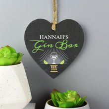 Load image into Gallery viewer, Personalised Gin Bar Slate Sign

