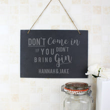 Load image into Gallery viewer, Personalised Gin Slate Sign

