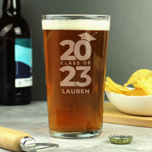 Load image into Gallery viewer, Personalised Graduation Pint Glass
