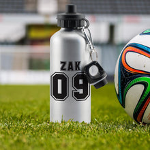 Load image into Gallery viewer, Personalised Sports Number Drinks Bottle
