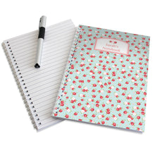 Load image into Gallery viewer, Personalised Vintage Floral A5 Notebook
