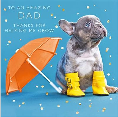Photogram Dog Father's Day Card