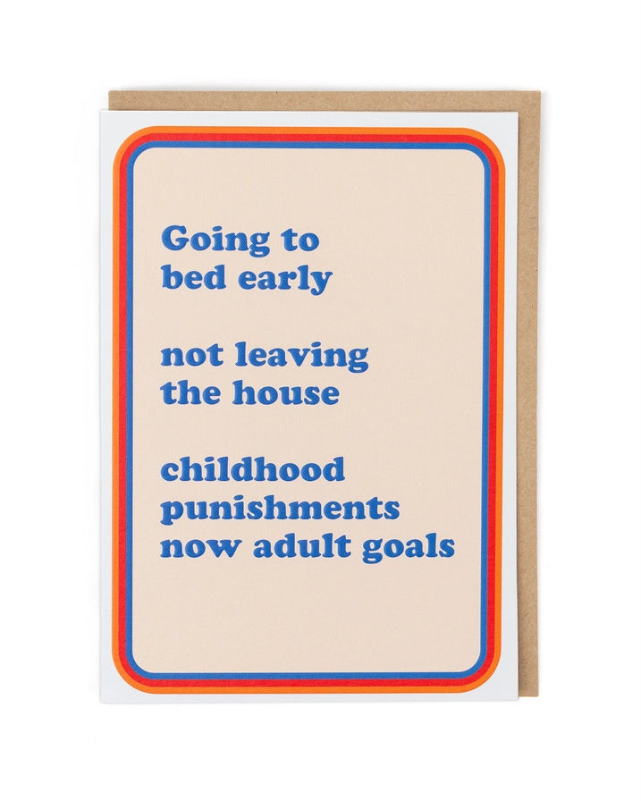 Pina Colada Adult Goals Card