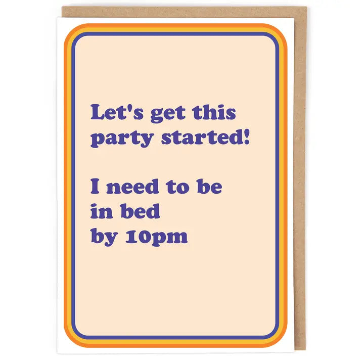 Pina Colada Bed By 10pm Card