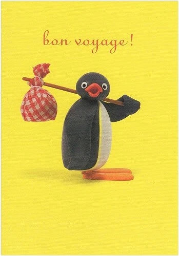 Pingu Bon Voyage Card