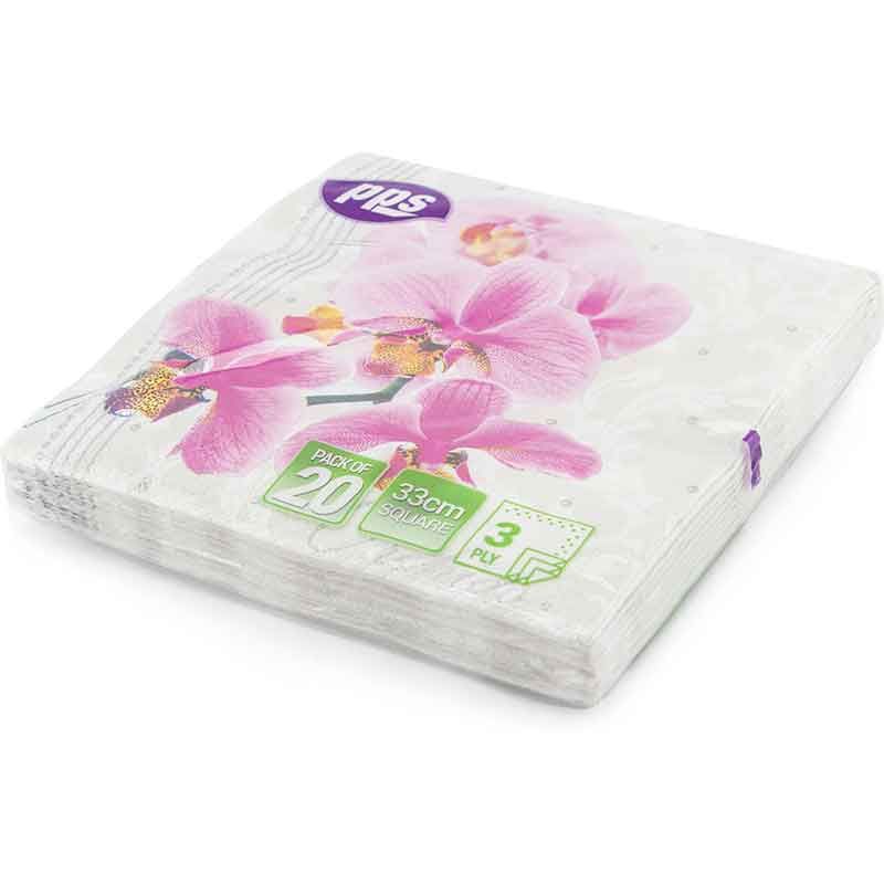 Pink Orchid Napkins