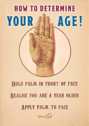 Pinot Grigio Birthday Determine Your Age Card