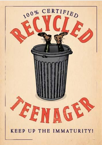 Pinot Grigio Recycled Teenager Card