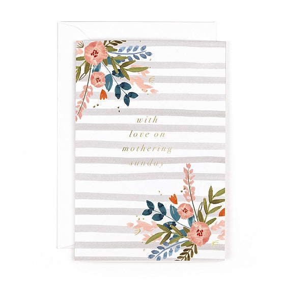 Pixie Mother's Day Striped Floral Card