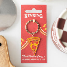 Load image into Gallery viewer, Pizza Slice Keyring
