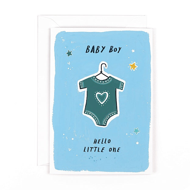 Playground Baby Boy Babygro Card
