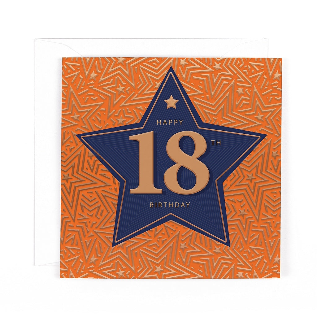 Pocket Square 18th Birthday Card