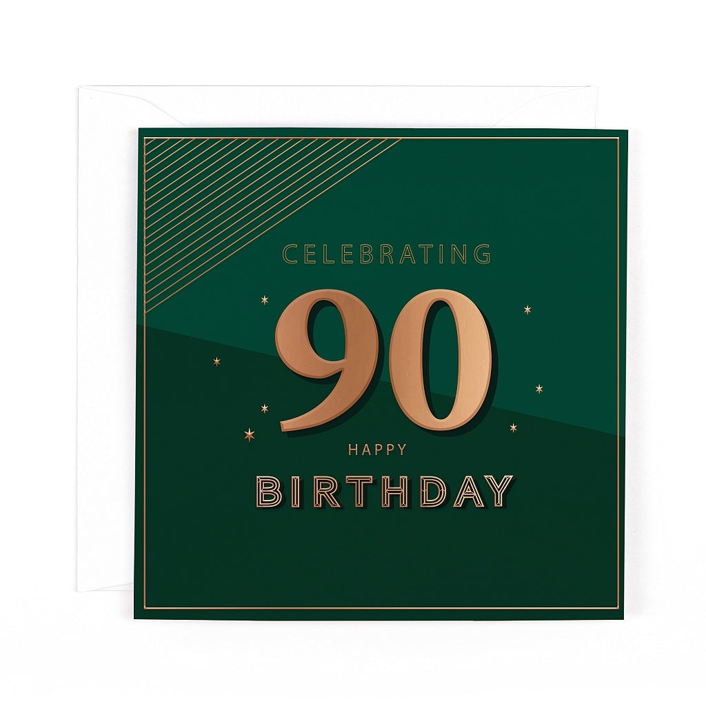 Pocket Square 90th Birthday Card