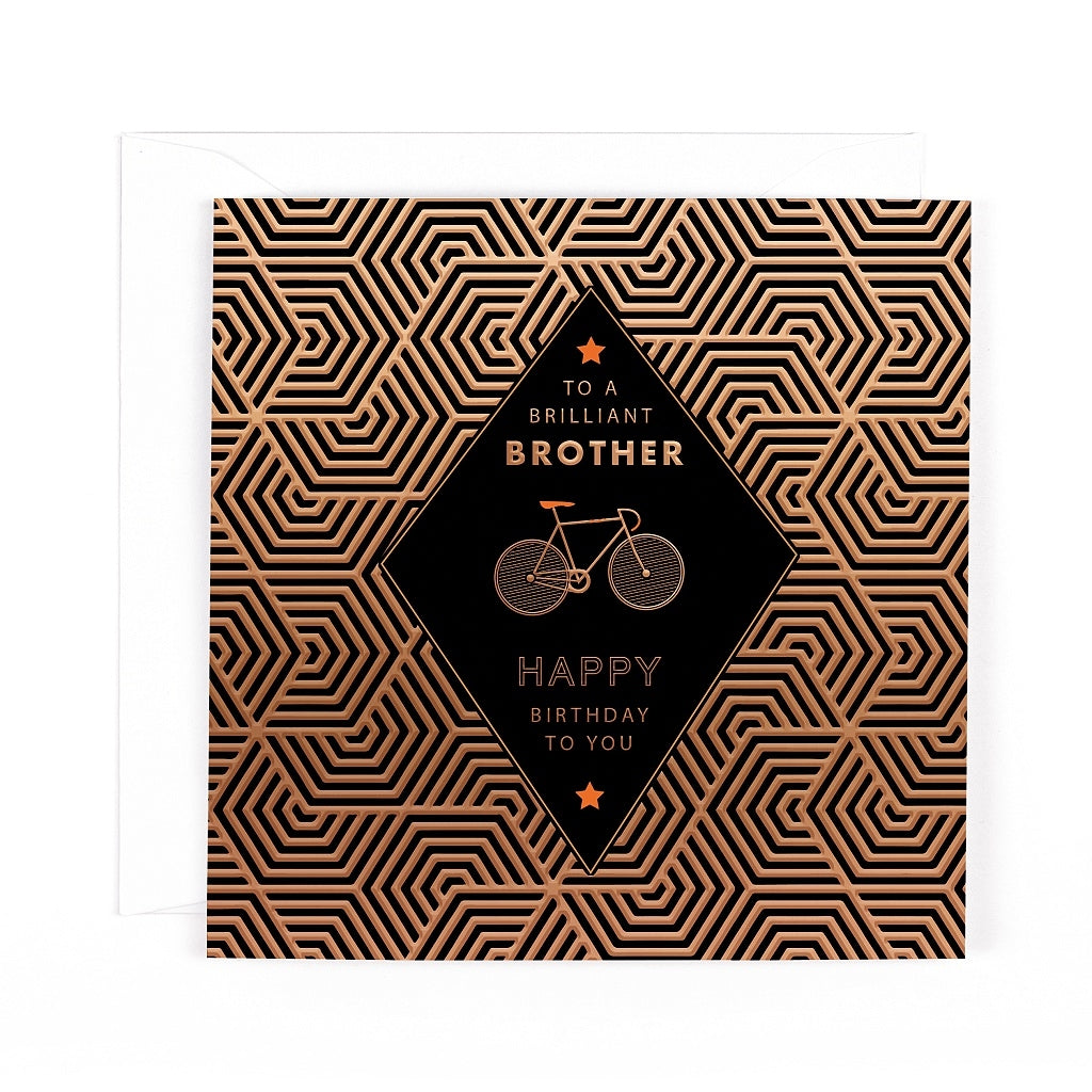 Pocket Square Brilliant Brother Birthday Card.