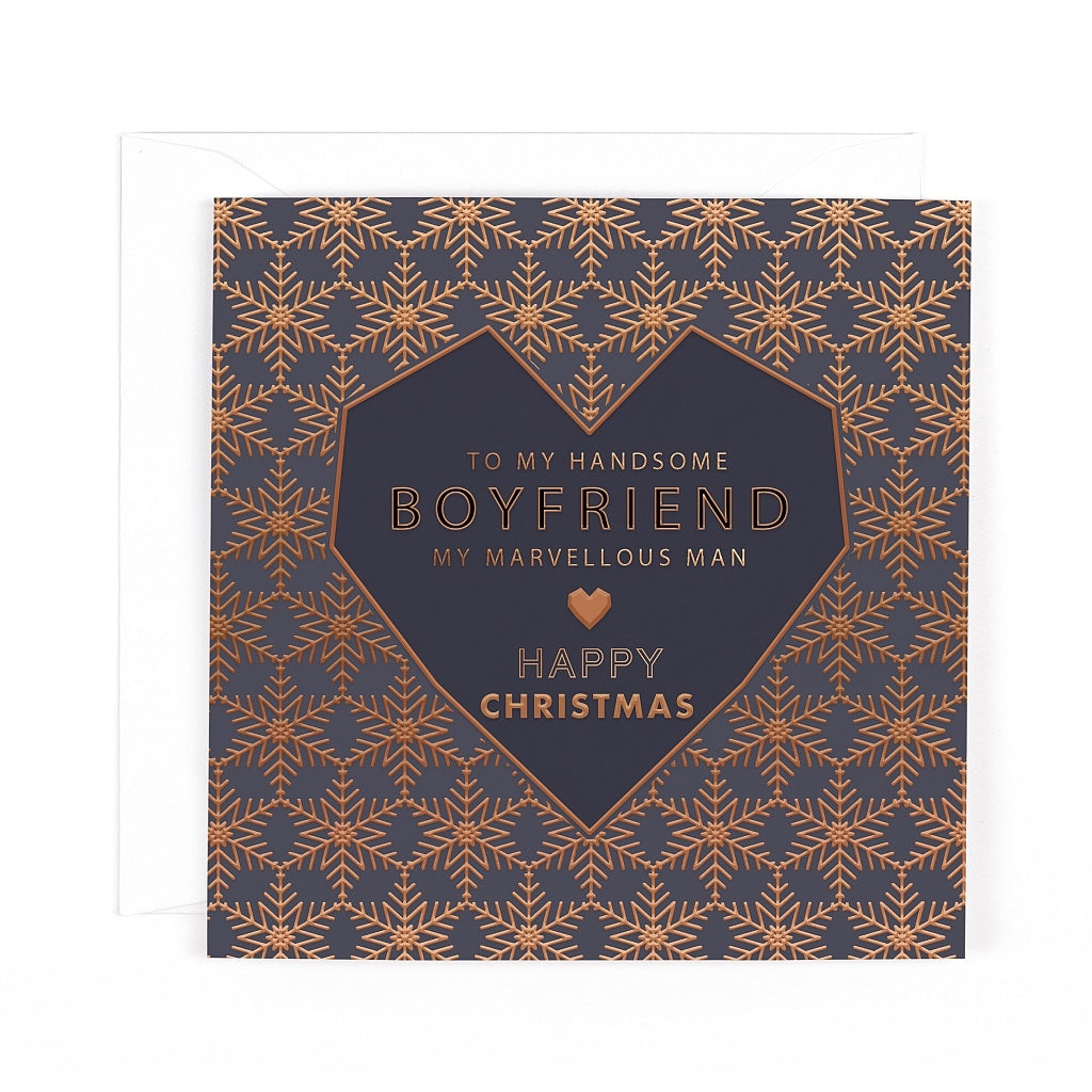 Pocket Square Christmas Boyfriend Card