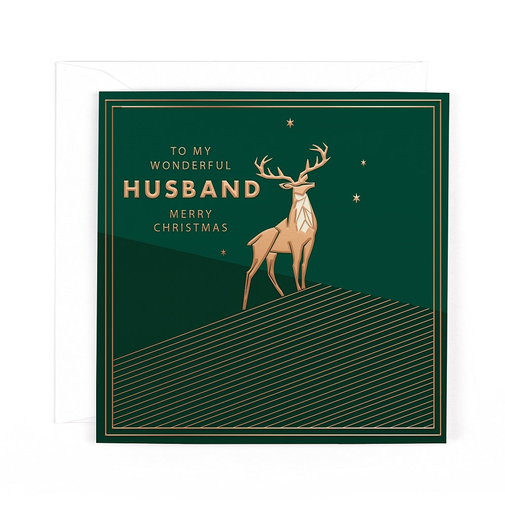 Pocket Square Christmas Husband Card