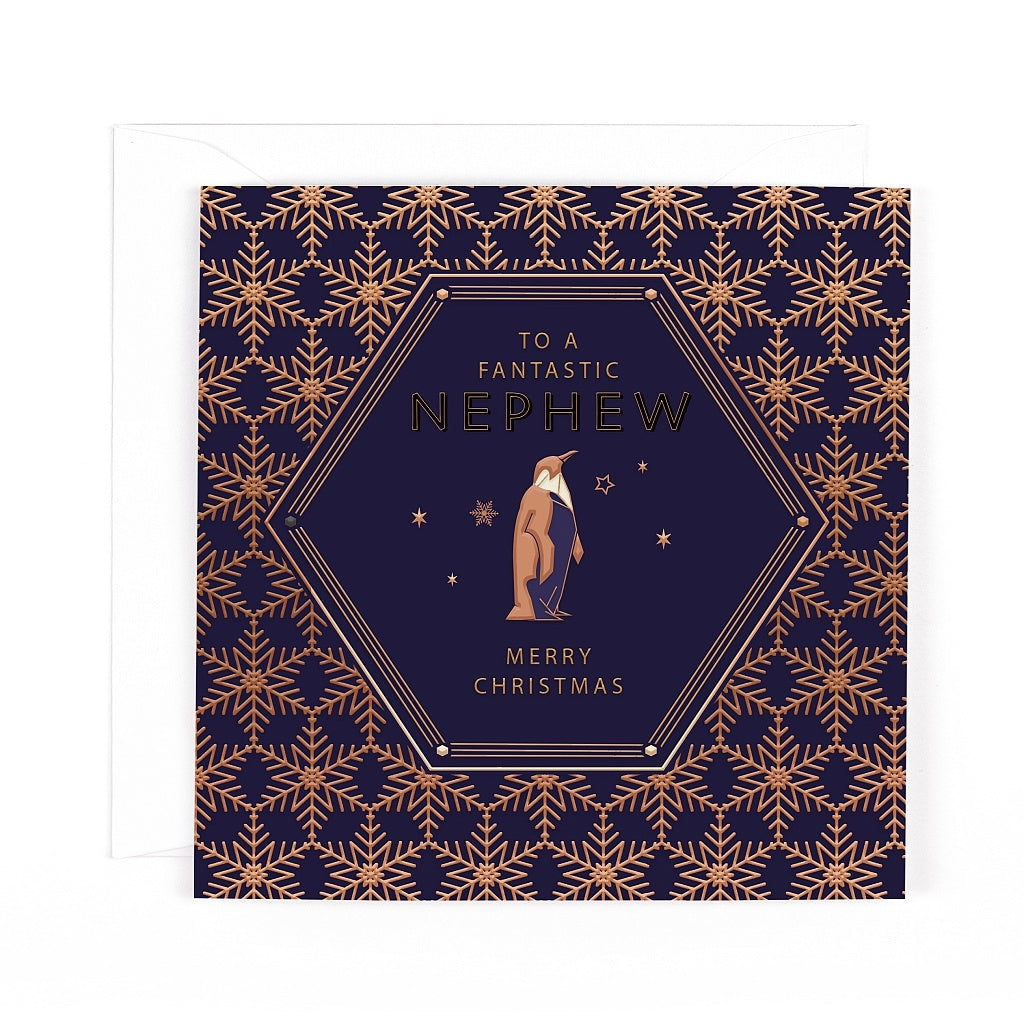 Pocket Square Christmas Nephew Card