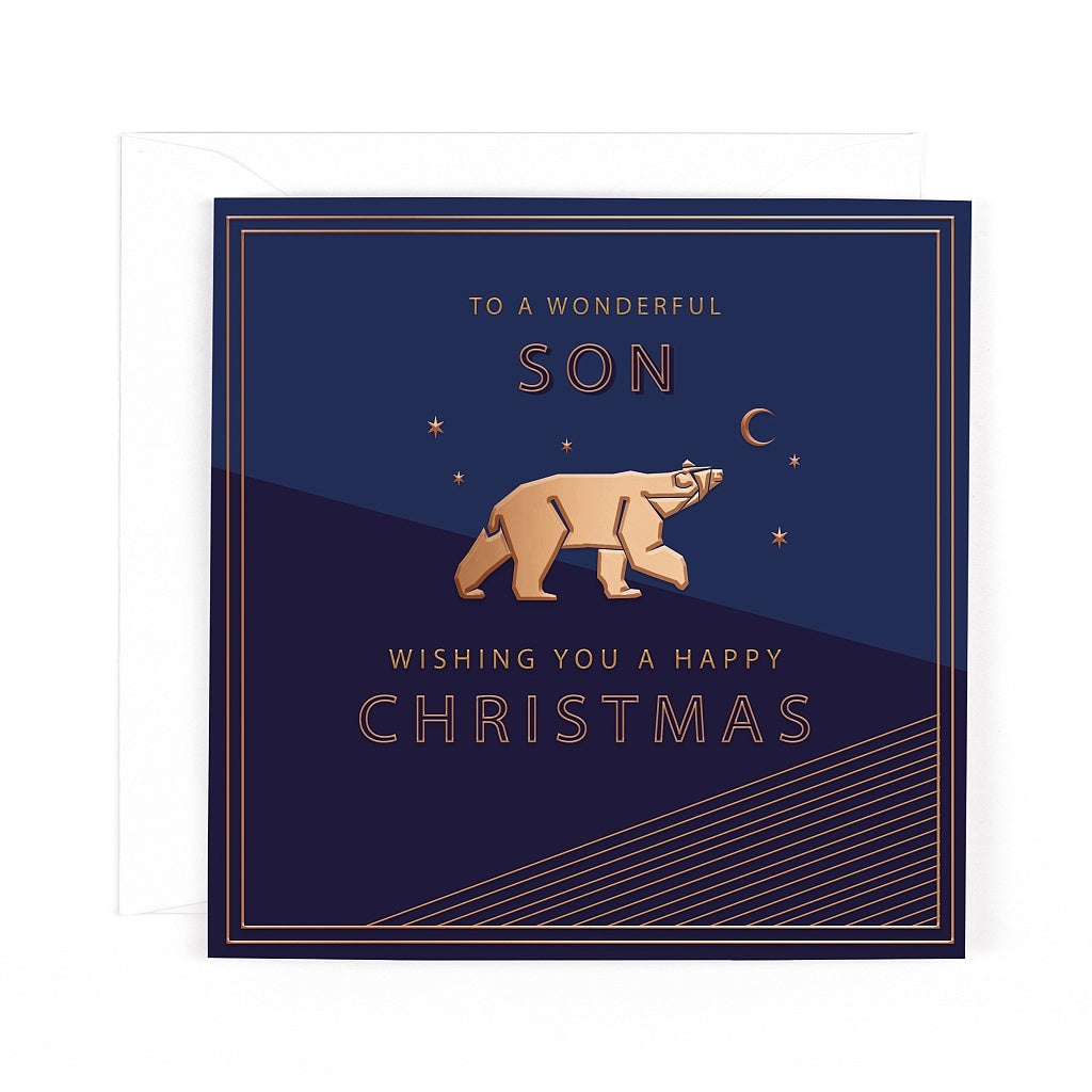 Pocket Square Christmas Son Card
