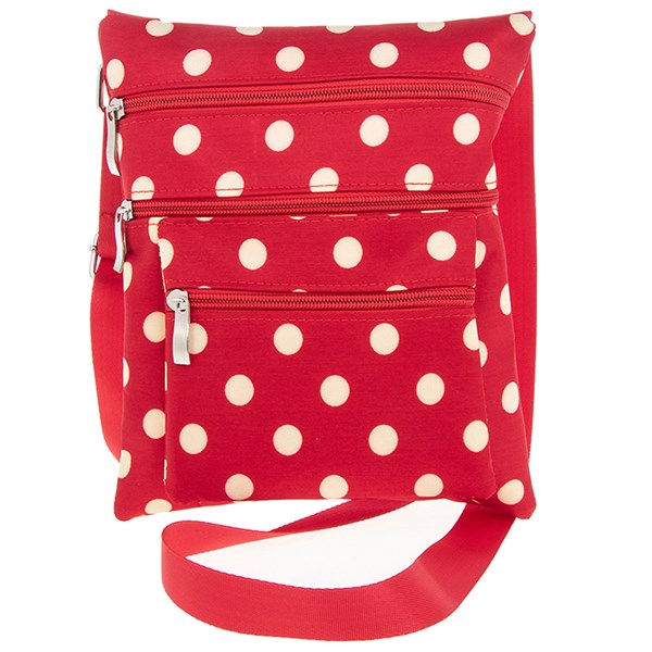 Crossbody Polka Dot Bag Red