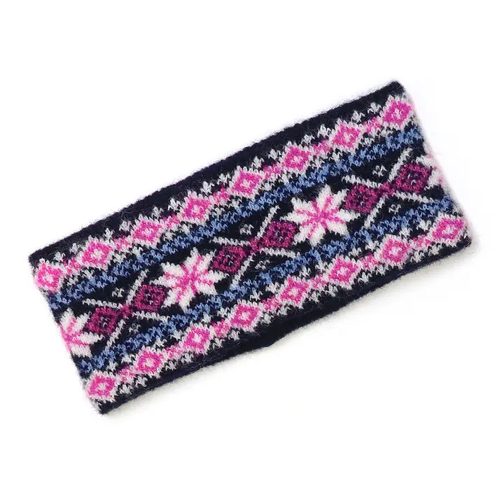 POM Scandi Sunflower Headband Navy Mix