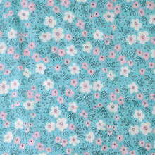 Load image into Gallery viewer, POM Turquoise Floral Scarf
