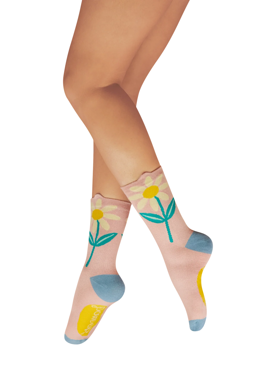 Powder Ankle Socks Daisy Pink