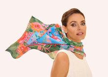 Load image into Gallery viewer, Powder Cotton Scarf Folky Floral
