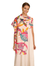 Load image into Gallery viewer, Powder Cotton Scarf Tropical Paradise
