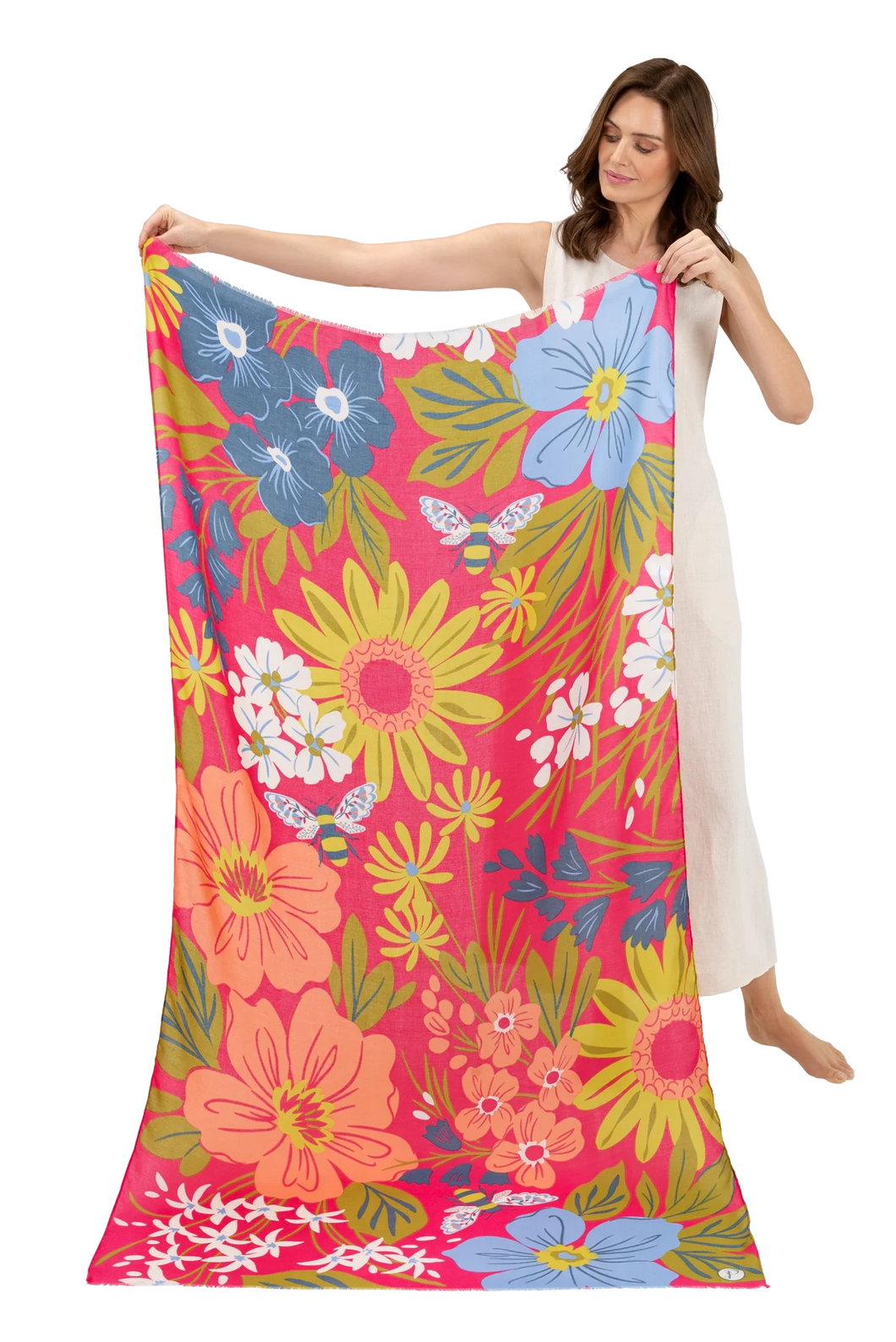 Powder Scarf Hedgerow Cerise