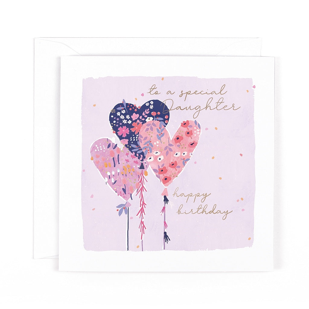 Primrose Hill Daughter Birthday Hearts Card