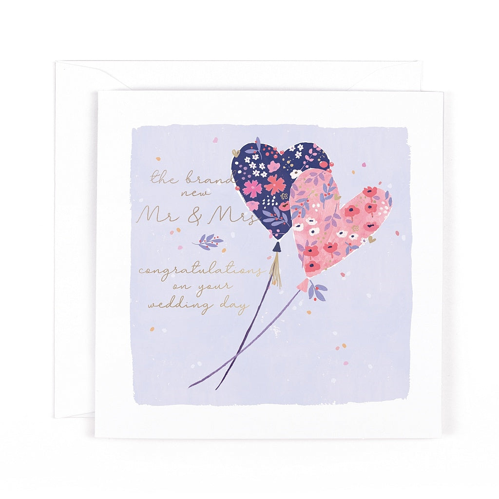 Primrose Hill Mr & Mrs Wedding Day Card