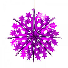 Load image into Gallery viewer, Retro Foil Snowflake Decoration
