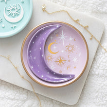 Load image into Gallery viewer, Purple Moon Stacking Trinket Dish
