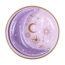 Load image into Gallery viewer, Purple Moon Stacking Trinket Dish
