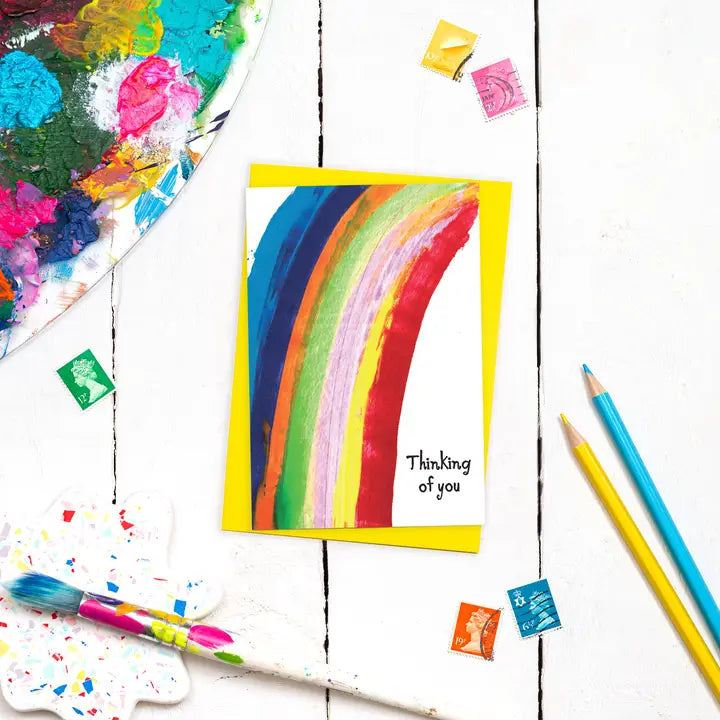 Rainbow Thinking Of You Card