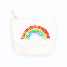 Load image into Gallery viewer, Sequin Rainbow Zip Purse
